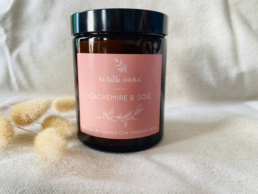 Bougie artisanale Elégance - Cachemire et Soie - 160g