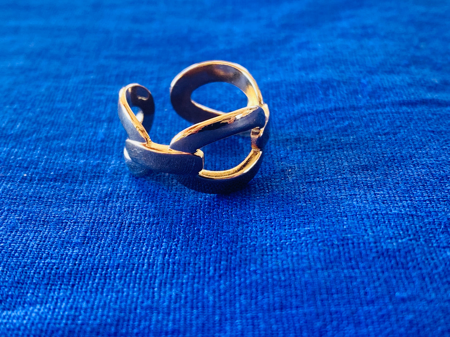 Bague Hestia - dorée - Taille réglable