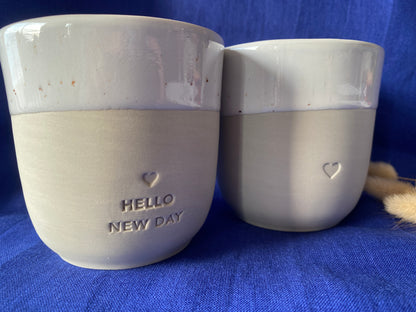 Mug Hello New Day en faïence