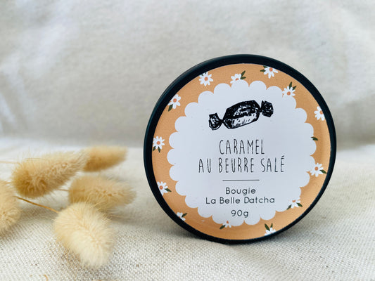 Bougie artisanale - Caramel au beurre salé - 90g