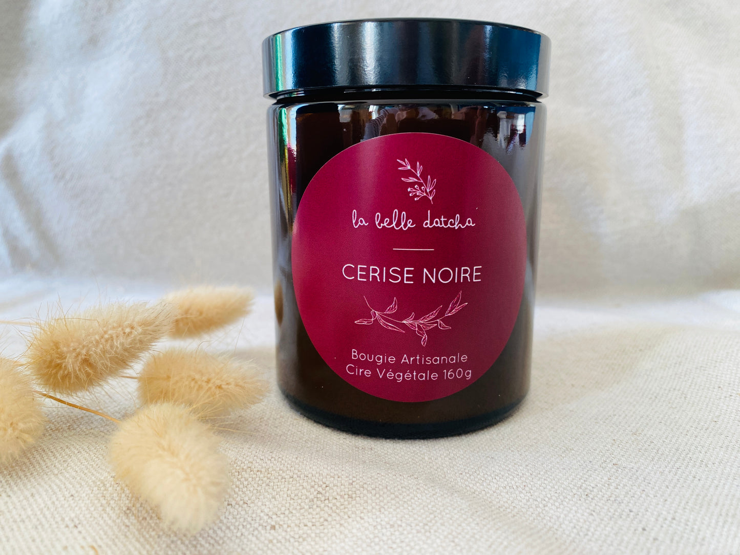 Bougie artisanale Elégance - Cerise noire - 160g