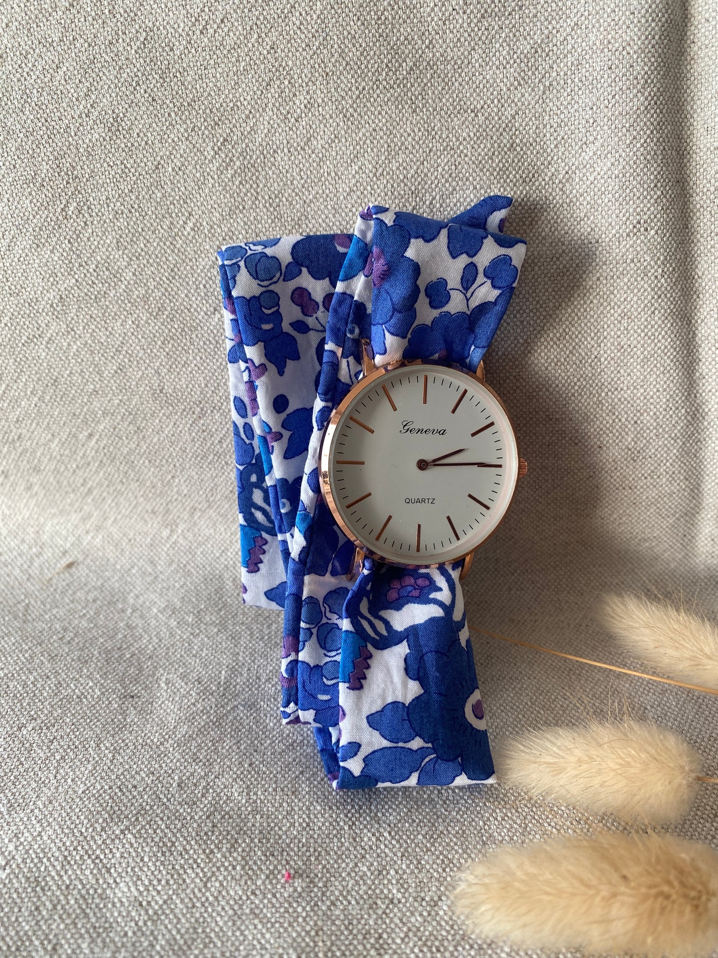 Montre Foulard Liberty Betsy Lavande Grand Cadran