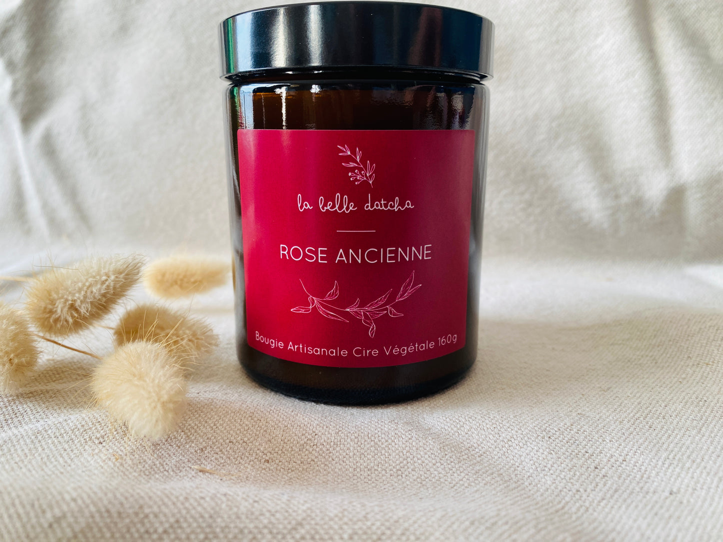 Bougie artisanale Elégance - Rose ancienne - 160g