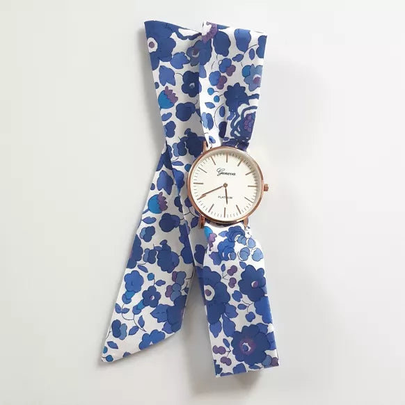 Montre Foulard Liberty Betsy Lavande Petit Cadran