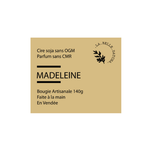 Bougie artisanale Elégance - Madeleine - 160g