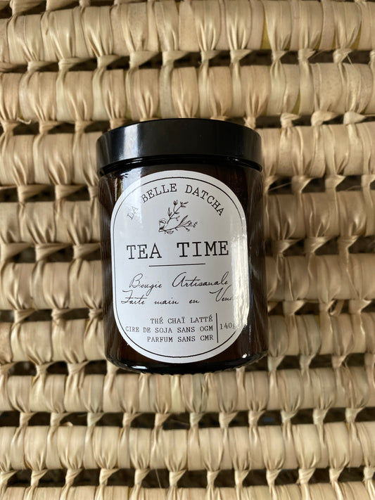 Bougie artisanale Tea Time - Thé Chaï Latté - 140g