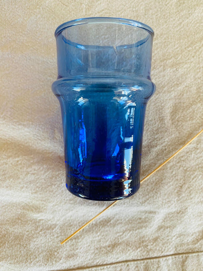 Verre Beldi Original bleu en verre recyclé 15cl