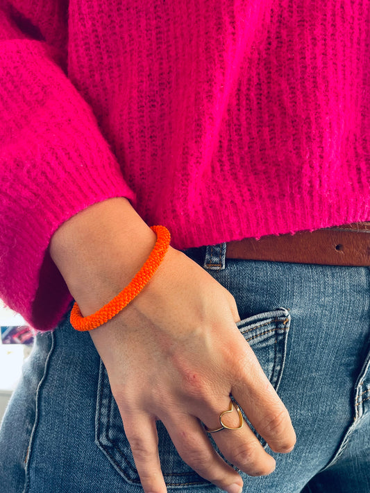 Bracelet népalais - orange